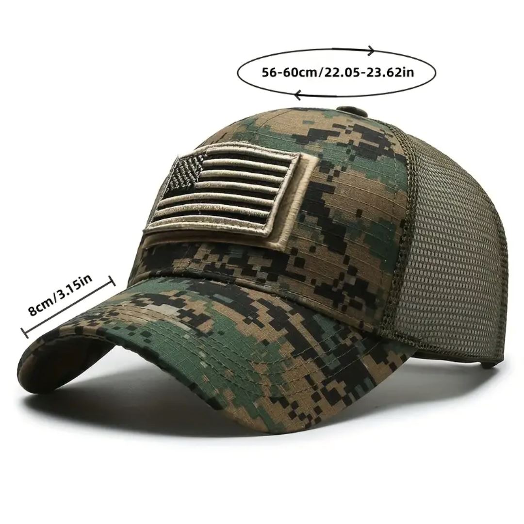 American Flag Camo Adjustable Hat American Flag Camo Adjustable Hat | GA Wovany