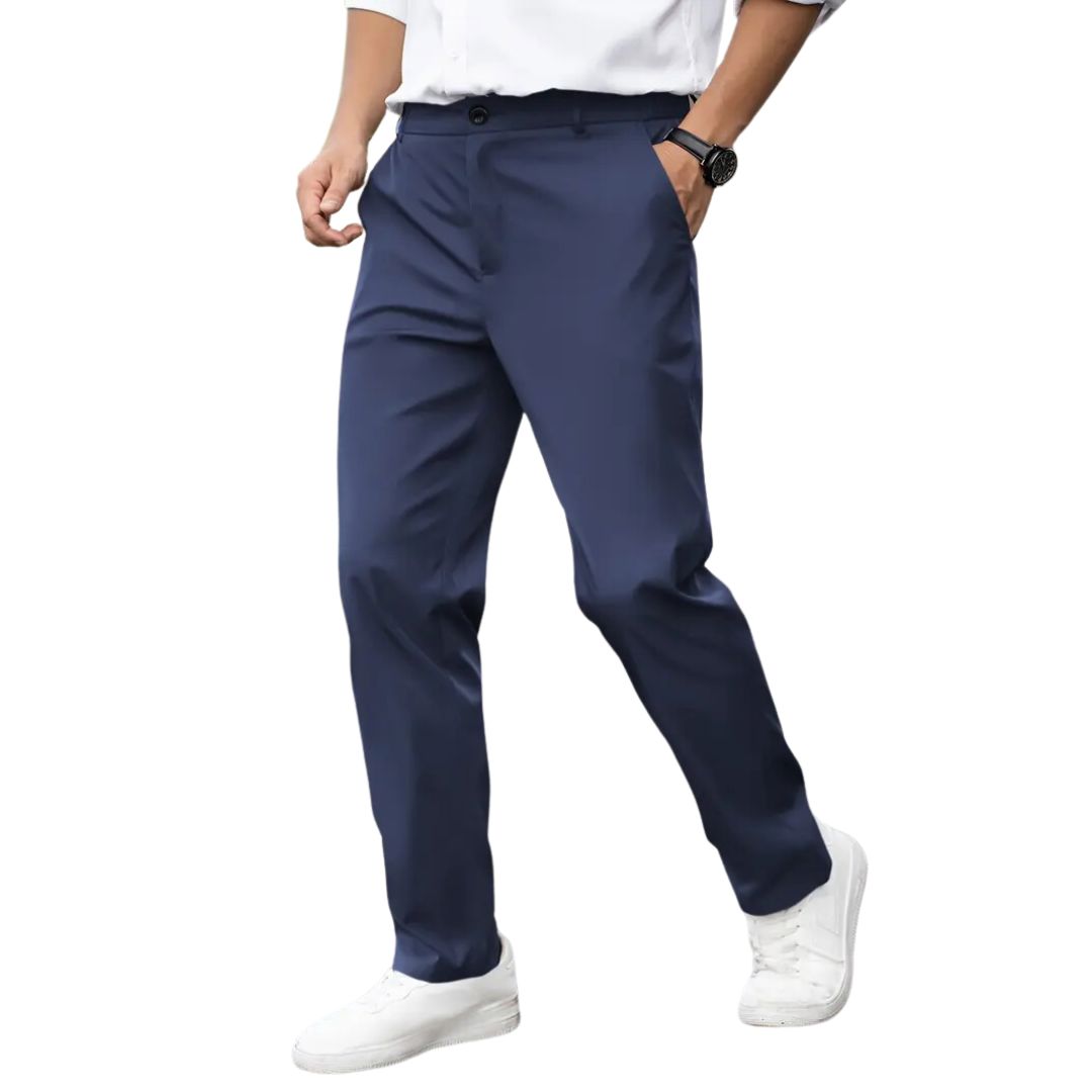 Polyester Men's Dress Pants Casual Long Trousers Polyester Men's Dress Pants Casual Long Trousers | GA Wovany