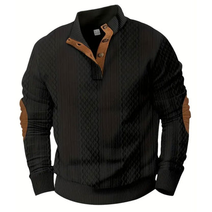 Men's Casual Sweater Men's Casual Sweater | GA Wovany Black S 