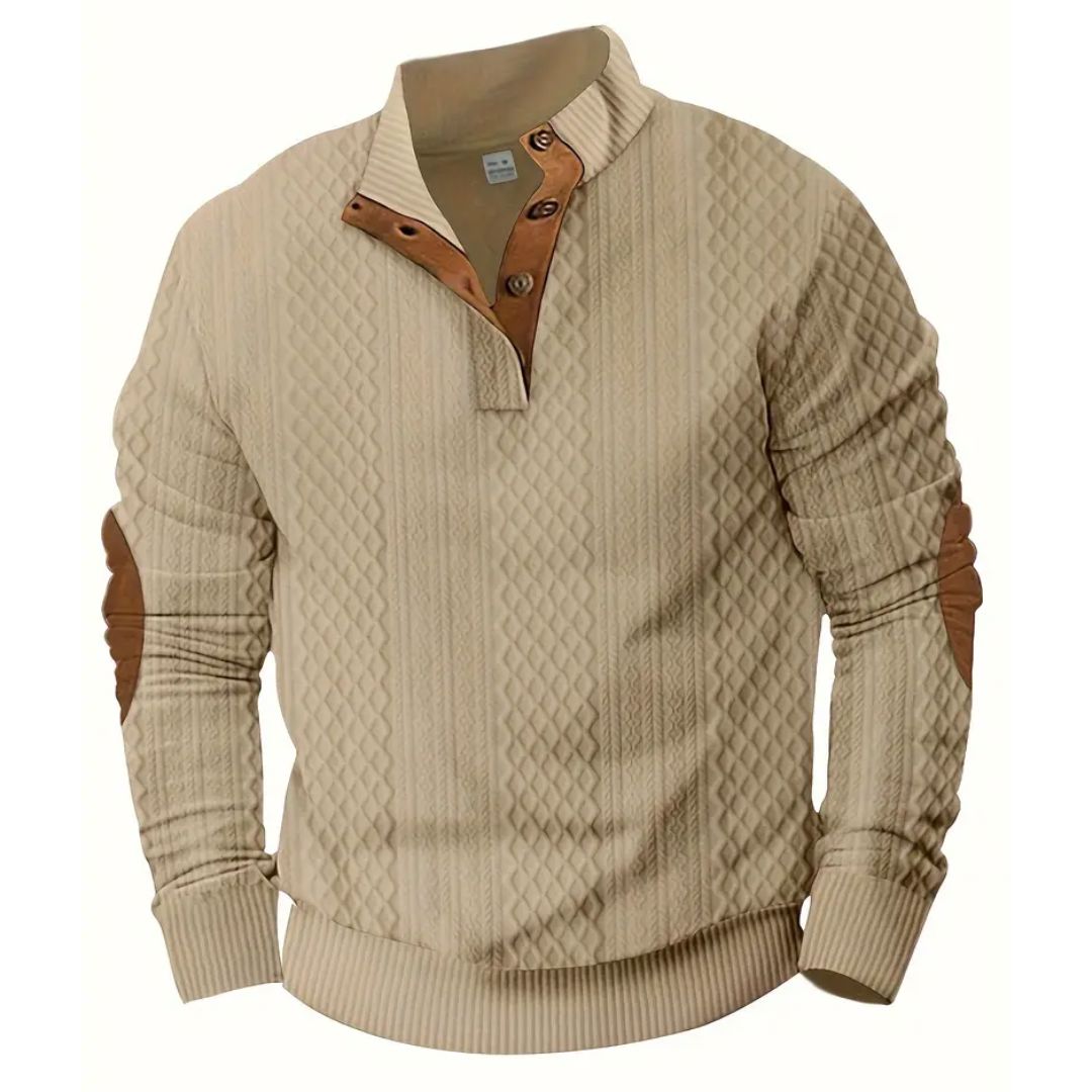 Men's Casual Sweater Men's Casual Sweater | GA Wovany Khaki S 