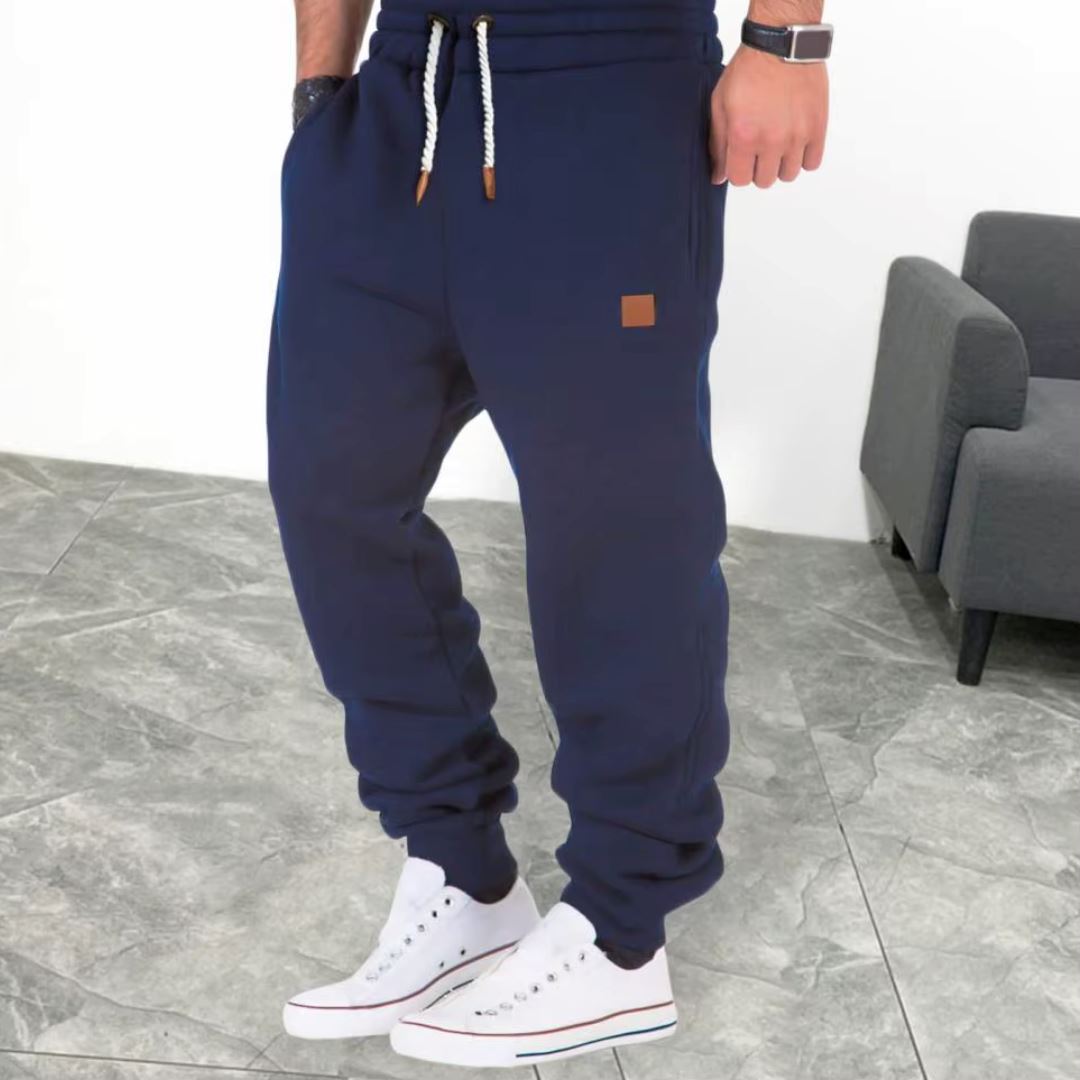 Men's Solid Color Drawstring Waist Sweatpants Men's Solid Color Drawstring Waist Sweatpants Wovany 