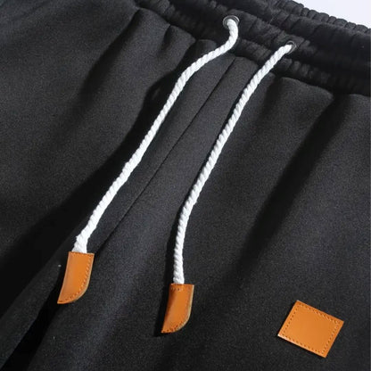 Men's Solid Color Drawstring Waist Sweatpants Men's Solid Color Drawstring Waist Sweatpants Wovany 