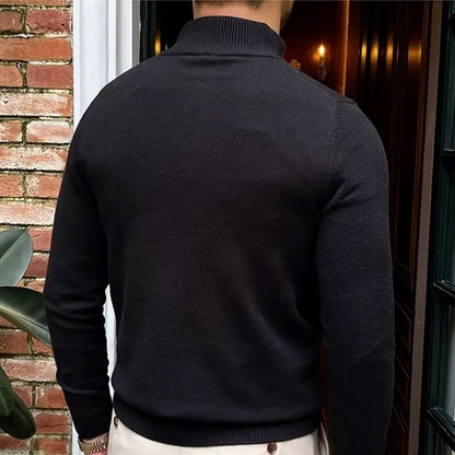 Men's Sweater with Zipper and Collar Men's Sweater with Zipper and Collar Wovany 