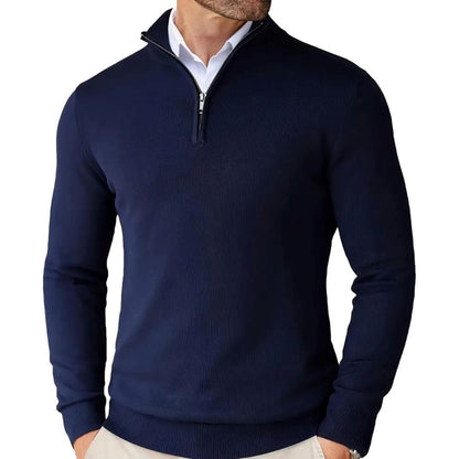 Men's Sweater with Zipper and Collar Men's Sweater with Zipper and Collar Wovany 