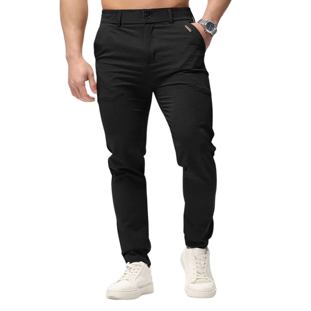 Men's Trousers Comfort Pants Men's Trousers Comfort Pants | GA Wovany Black 28 