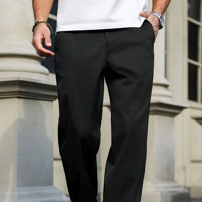 Polyester Men's Dress Pants Casual Long Trousers Polyester Men's Dress Pants Casual Long Trousers | GA Wovany 