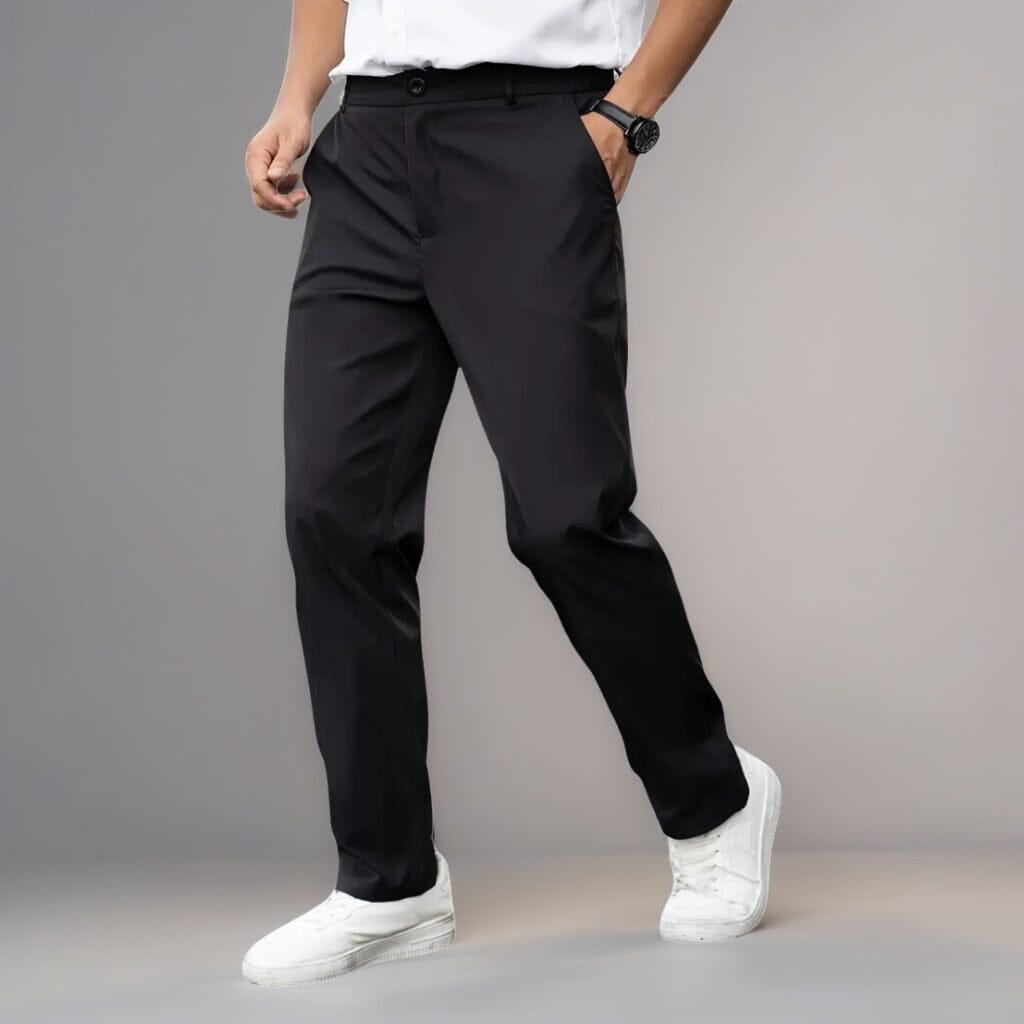 Polyester Men's Dress Pants Casual Long Trousers Polyester Men's Dress Pants Casual Long Trousers | GA Wovany 