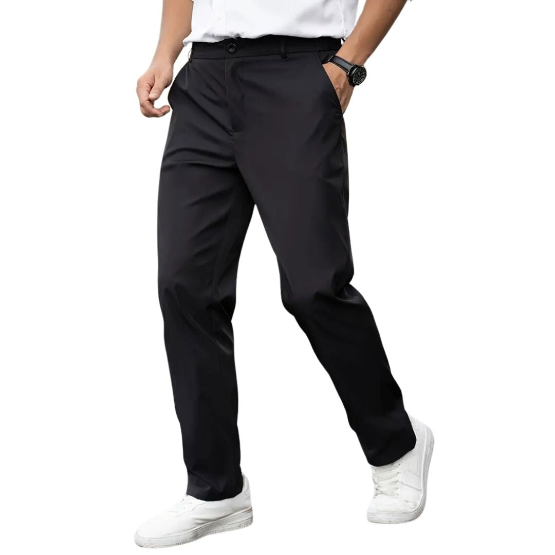 Polyester Men's Dress Pants Casual Long Trousers Polyester Men's Dress Pants Casual Long Trousers | GA Wovany 