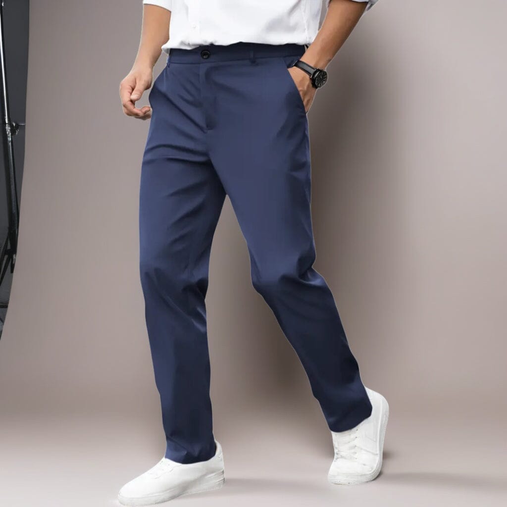 Polyester Men's Dress Pants Casual Long Trousers Polyester Men's Dress Pants Casual Long Trousers | GA Wovany 